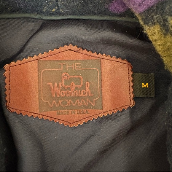 VINTAGE WOOLRICH Aztec Wool Southwestern Women’s Coat Sz M - Picture 8 of 10